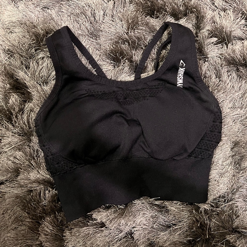 Gymshark Black Crop Top